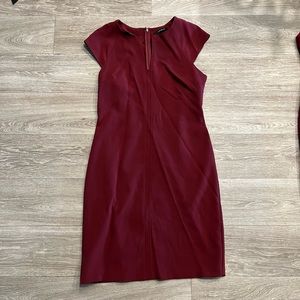 Burgundy dress